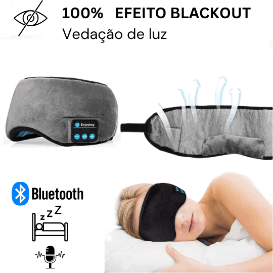 Máscara de Dormir Fone Bluetooth Confortável  - DreamSound©- LEVE 2 POR 149,99