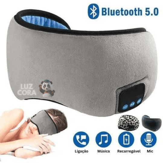 Máscara de Dormir Fone Bluetooth Confortável  - DreamSound©- LEVE 2 POR 149,99