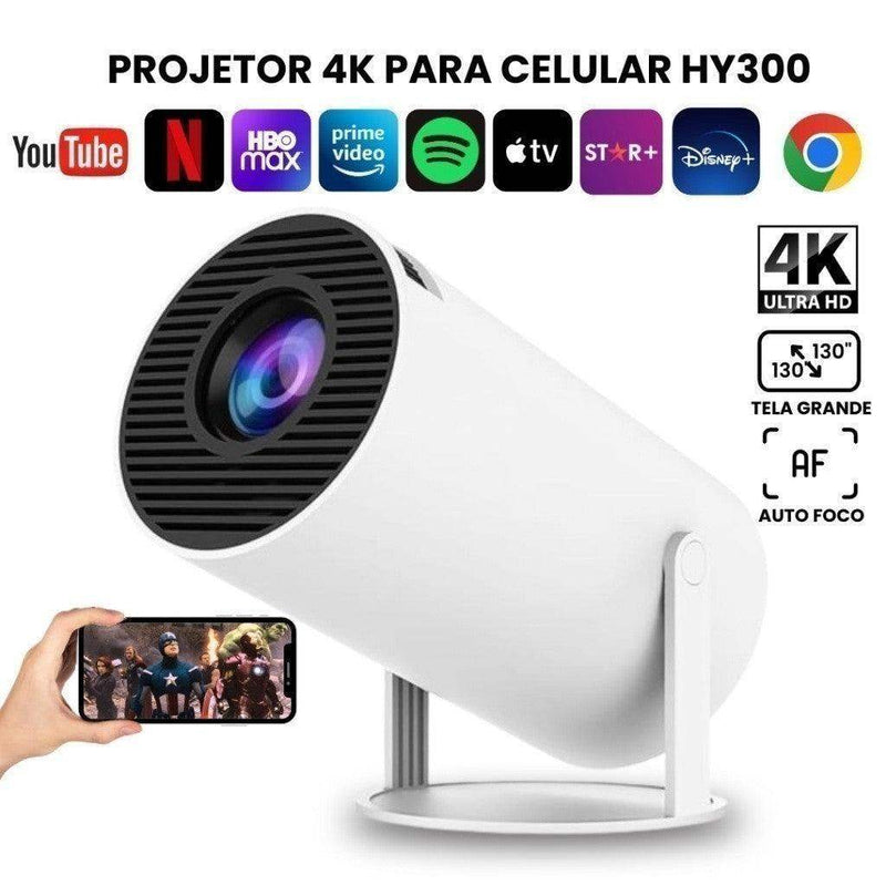 Projetor Portátil Android 11 Smart 4K Wifi Bluetooth