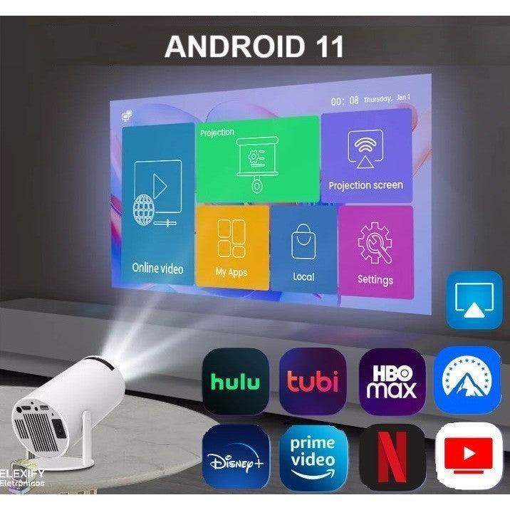 Projetor Portátil Android 11 Smart 4K Wifi Bluetooth